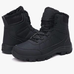 CAMEL CROWN Mens Snow Insulated Winter Boots Outdoor Lined Hiking Boot Size 8